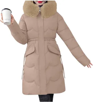 Oversized Fleece Long Coats Jackets for Women Winter Fall Warm Puffer Outerwear Plus Size Trendy Warm Clothes