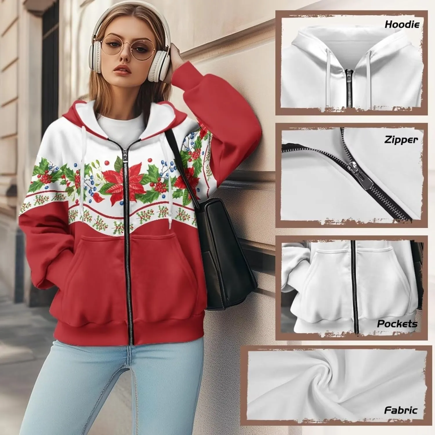 Oversized Sweatshirt for Women Zip Up Hoodies Long Sleeve Fall Outfits Oversized Sweaters Coat Casual Jackets