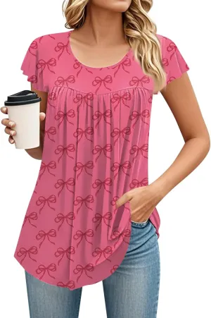 Plus Size Sports Short Sleeve Tops Women Pop Summer Round Neck T Shirts for Ladies Print Comfort Looses T