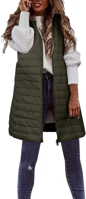 Puffer Vest Women Jacket Hooded Windproof Winter Coat with Recycled Insulation Winter Slim Short Hooded Warm White