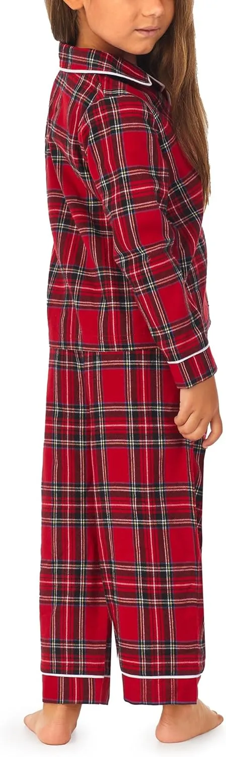Sleepwear for Children Classic Long Sleeve and Pant Holiday Flannel Boys and Girls Pajamas (Toddler & Kids)
