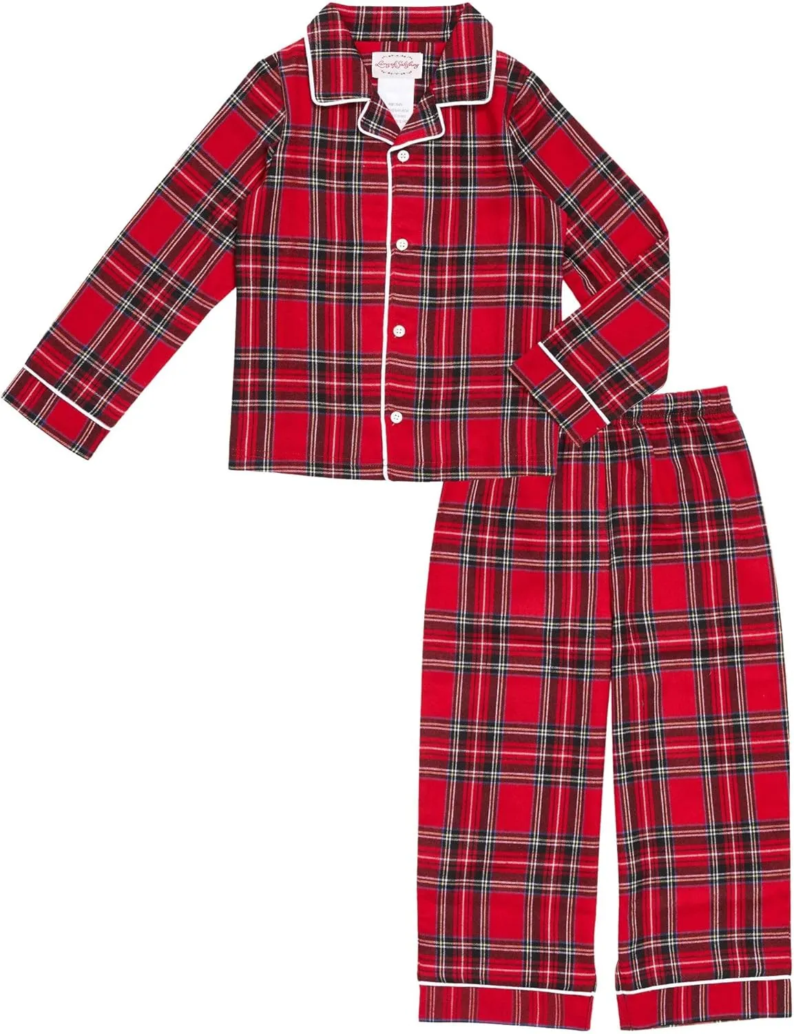 Sleepwear for Children Classic Long Sleeve and Pant Holiday Flannel Boys and Girls Pajamas (Toddler & Kids)