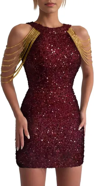 Summer Dresses 2025 Casual Solid Color Sequin Dress Prom Dresses Elegant Sleeveless Senior Gowns 2025 Sexy Evening Dresses