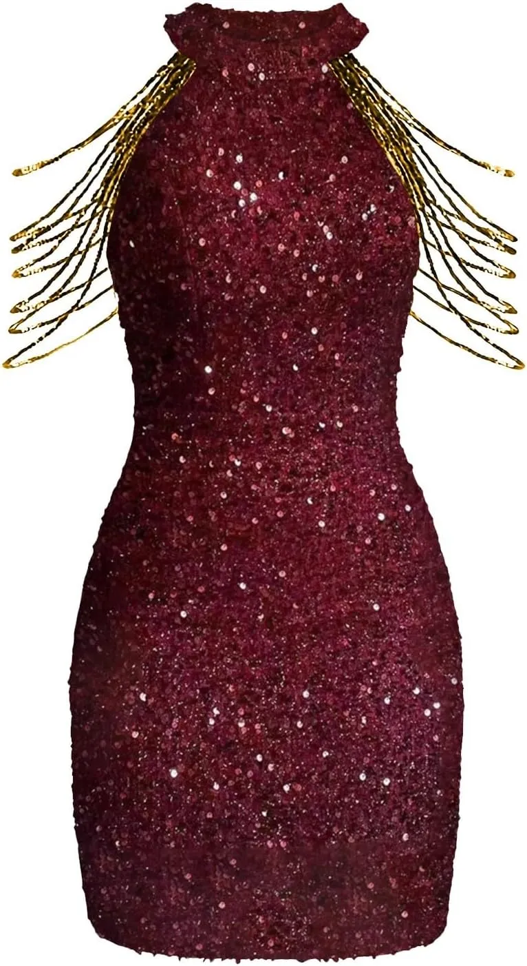 Summer Dresses 2025 Casual Solid Color Sequin Dress Prom Dresses Elegant Sleeveless Senior Gowns 2025 Sexy Evening Dresses