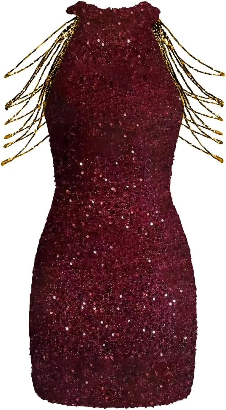 Summer Dresses 2025 Casual Solid Color Sequin Dress Prom Dresses Elegant Sleeveless Senior Gowns 2025 Sexy Evening Dresses