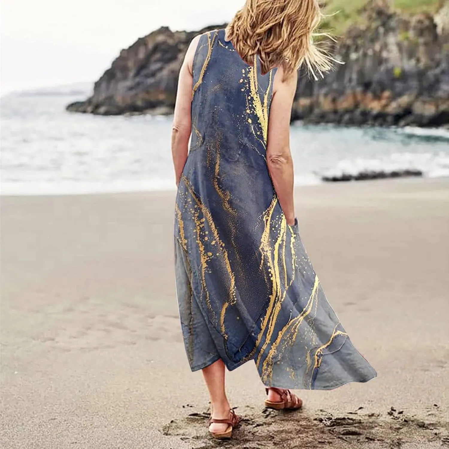 Summer Dresses for Women 2024 Sleeveless Dress Sun Dresses Women Petite Sundresses for Women Midi Dresses for Women