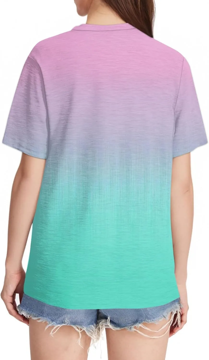 Summer Tops for Women 2025 Fashion Spring Short Sleeve Shirts Floral Print Crew Neck Plus Size Blouses Trendy Tshirts