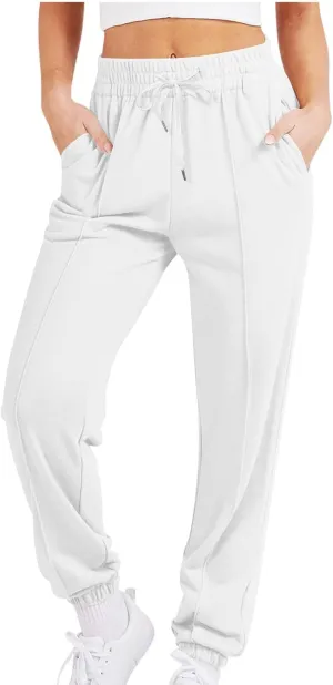 Sweatpants for Women Drawstring Baggy Joggers Cinch Bottoms Athletic Workout Pants Fall Lounge Clothes with Pockets