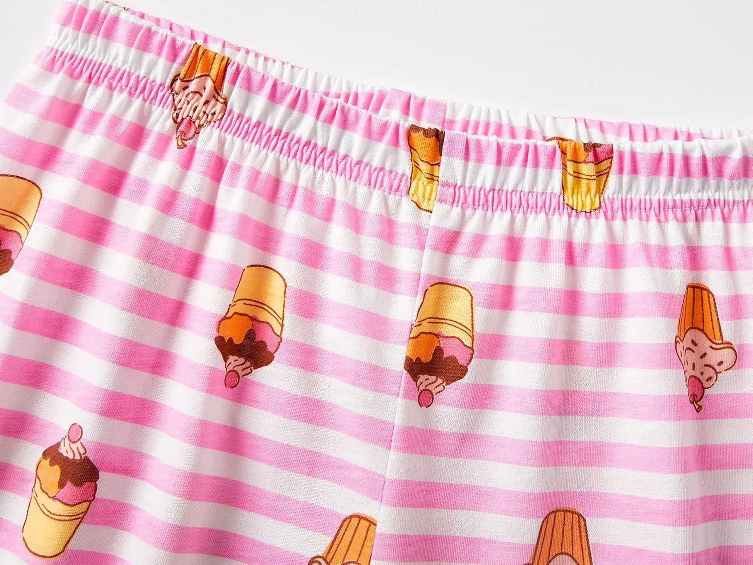 Tebbis Girls Pajamas Cotton Soft PJS Cupcake/Butterfly Stripe Summer Short Cute Jammies Size 6-18