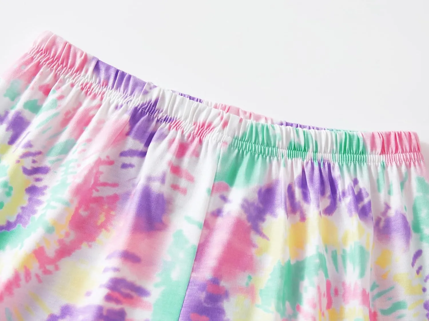 Trendy Tie Dye Spiral Pajamas for Girls 2-Piece Soft Long Sleeve & Pants PJ Set Jammies Size 6-18