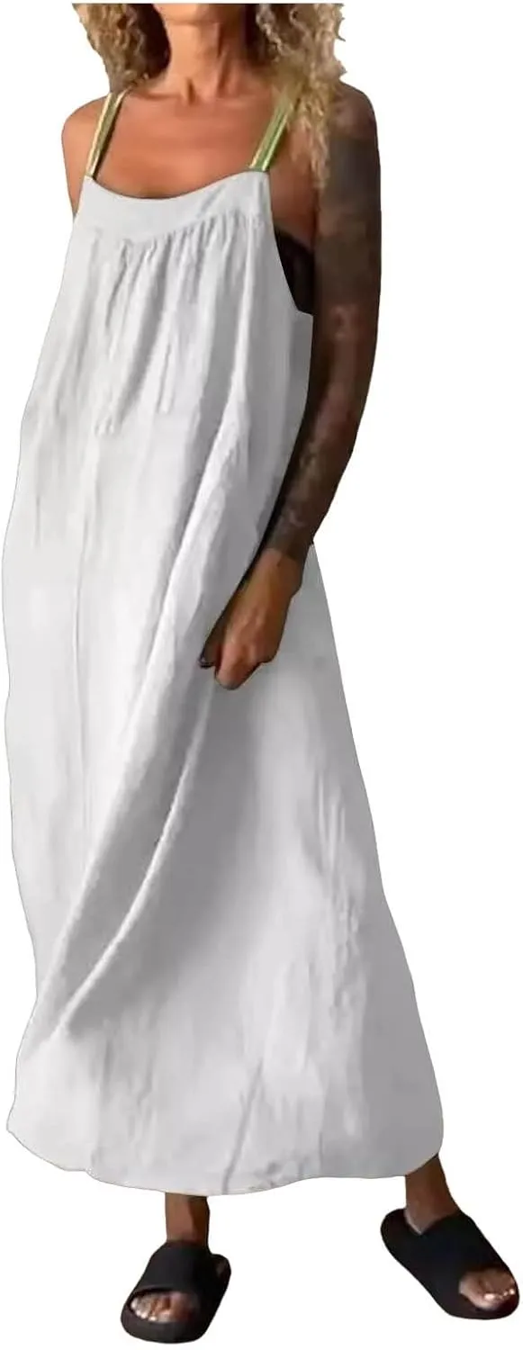 Vacation Dresses for Women 2025 Lounge Travel Spaghetti Straps Sleeveless Bridesmaid Dresses Baby Shower Outfit for Guest