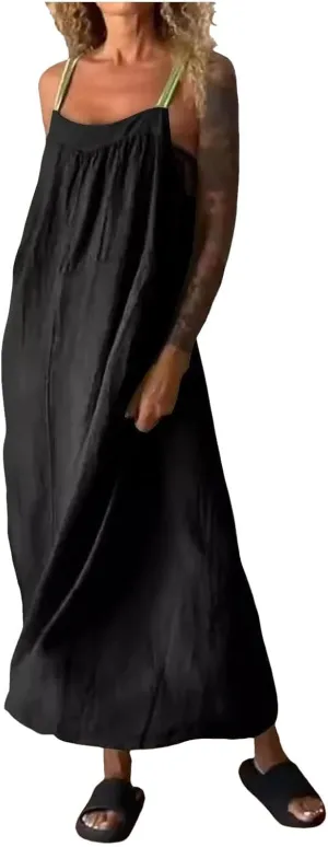 Vacation Dresses for Women 2025 Lounge Travel Spaghetti Straps Sleeveless Bridesmaid Dresses Baby Shower Outfit for Guest