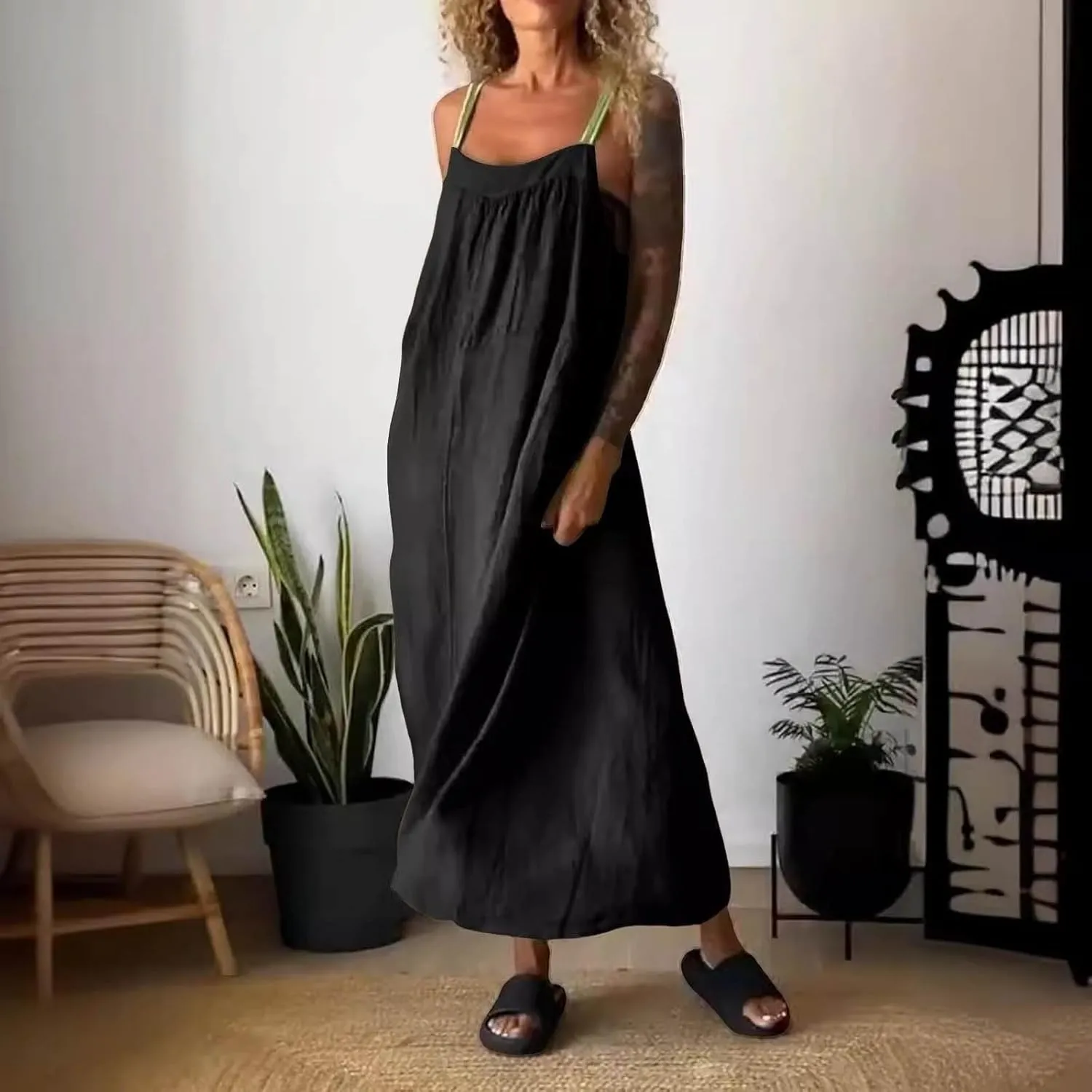 Vacation Dresses for Women 2025 Lounge Travel Spaghetti Straps Sleeveless Bridesmaid Dresses Baby Shower Outfit for Guest