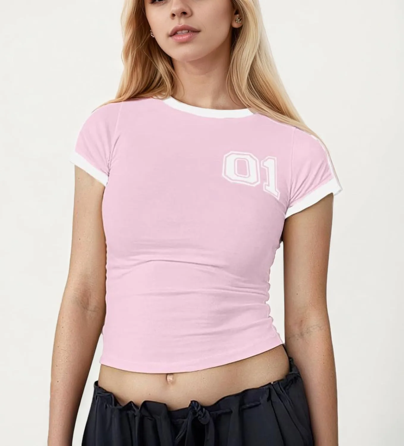 Vintage Graphic Baby Tees for Women Brazil Shirt Y2k Tops Mexico Crop Jersey 2000s Summer Going Out Tops