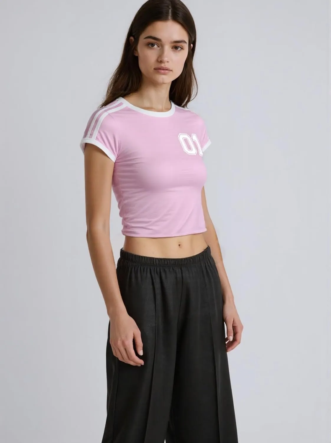 Vintage Graphic Baby Tees for Women Brazil Shirt Y2k Tops Mexico Crop Jersey 2000s Summer Going Out Tops