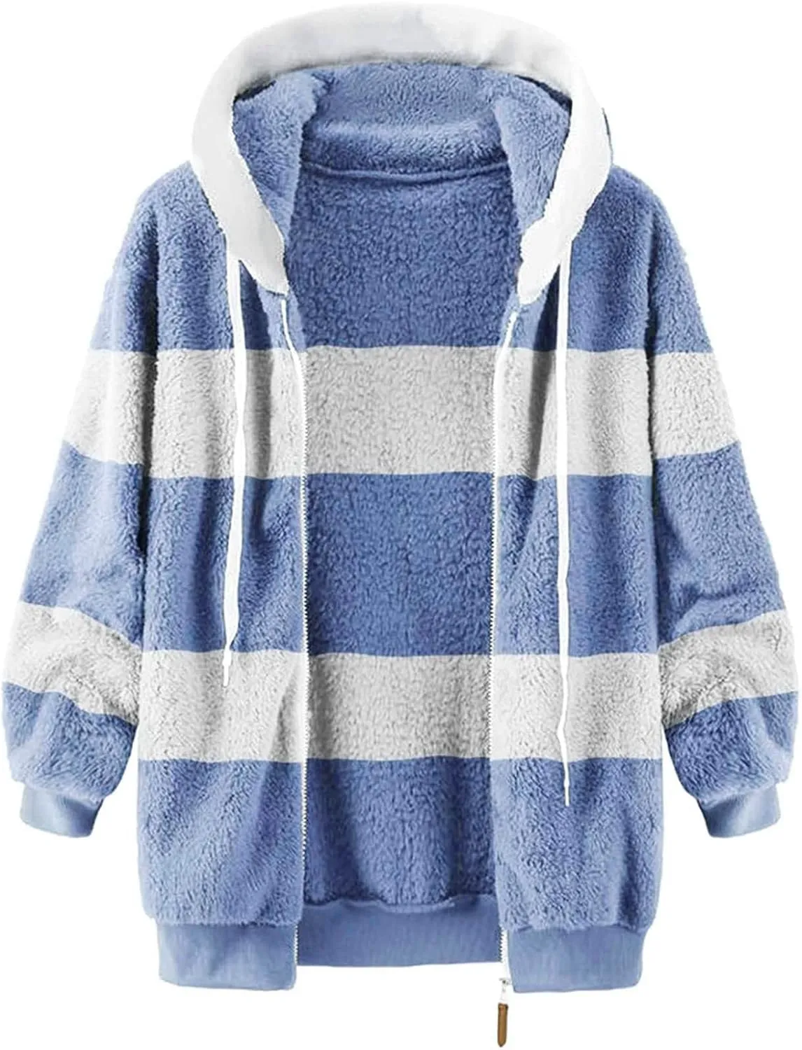 Wangxldd Ladies Fashion Casual Cardigan Sweaters Long Sleeve Zip Up Breathable Solid Hoodies Outerwear Coat Outerwear Coats