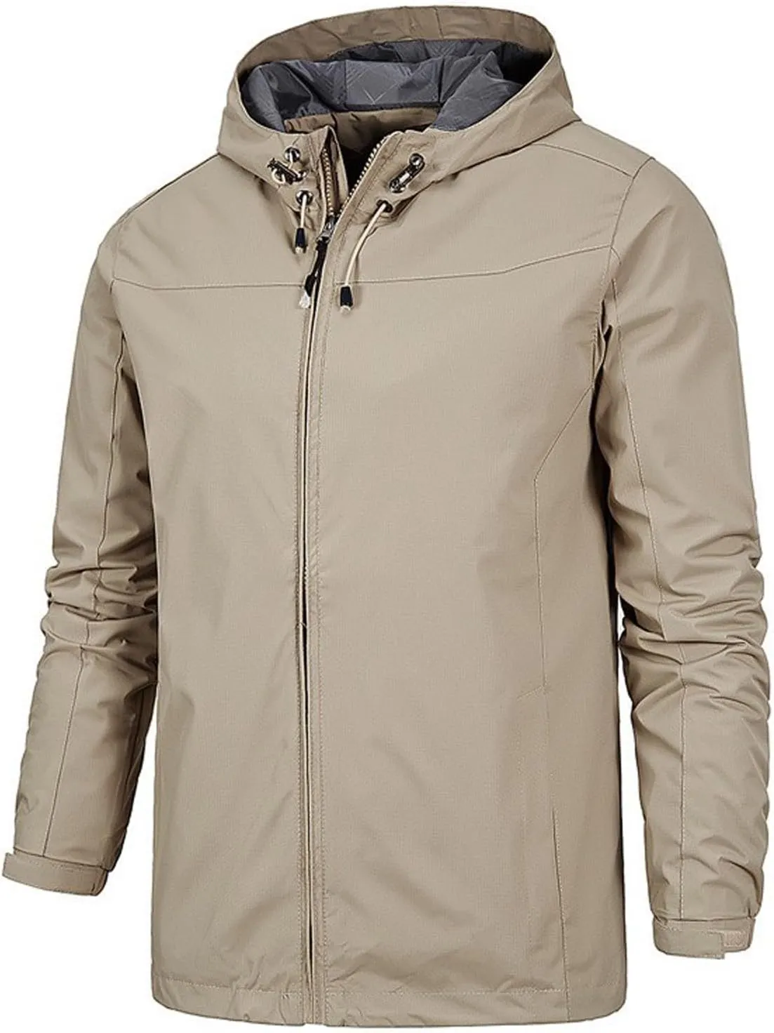 Waterproof Jackets for Men Raincoat for Men with Hood Mens Windbreaker Jackets Lightweight Winter Coats Fall Jackets