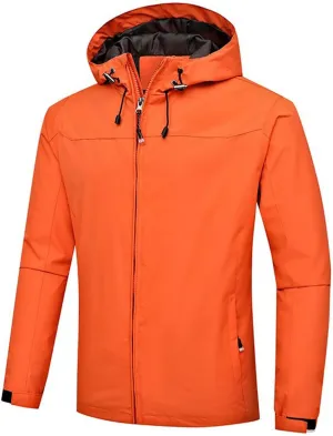 Waterproof Jackets for Men Raincoat for Men with Hood Mens Windbreaker Jackets Lightweight Winter Coats Fall Jackets