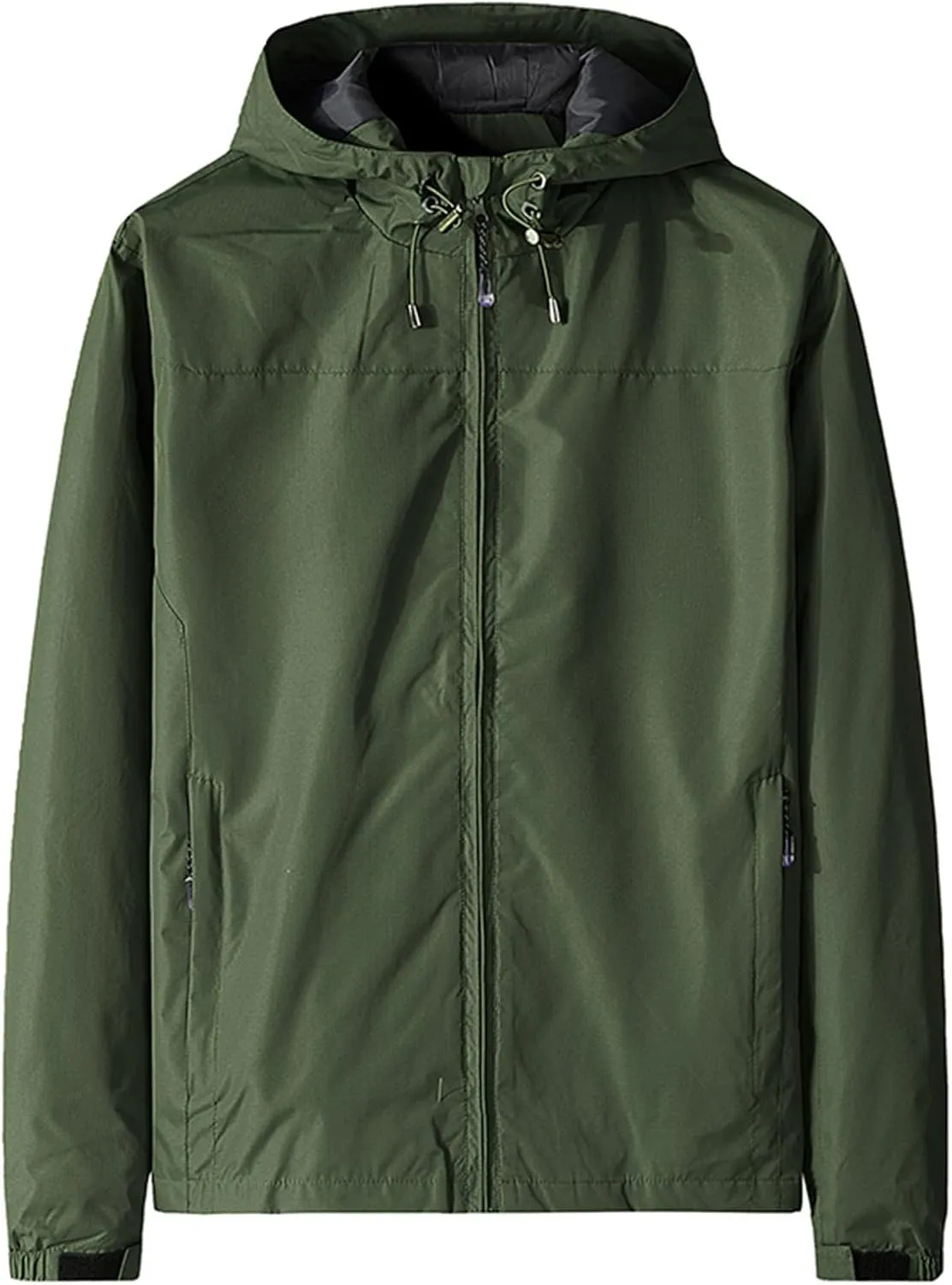 Waterproof Jackets for Men Raincoat for Men with Hood Mens Windbreaker Jackets Lightweight Winter Coats Fall Jackets