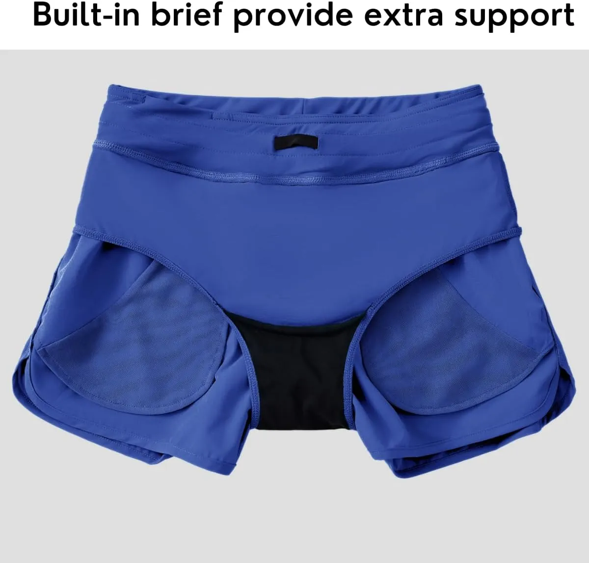Willit Women's 3" Swim Board Shorts Swimming Bottoms with Brief Liner Quick Dry UPF 50 