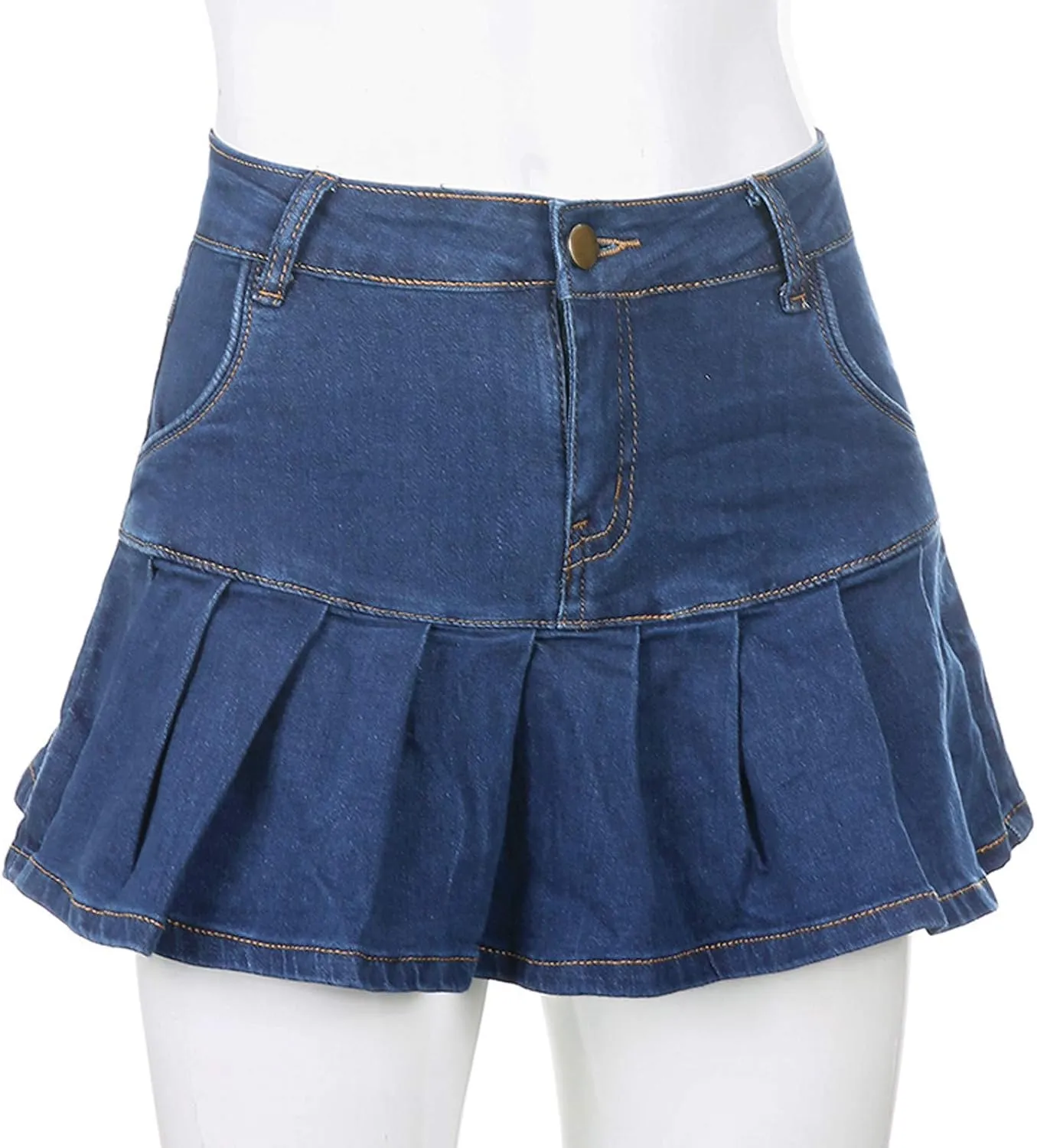 Women Skirts High Waist Pleated Skirts Zipper Mini Skirts Streetwear Skir Leather Lace up Skirt