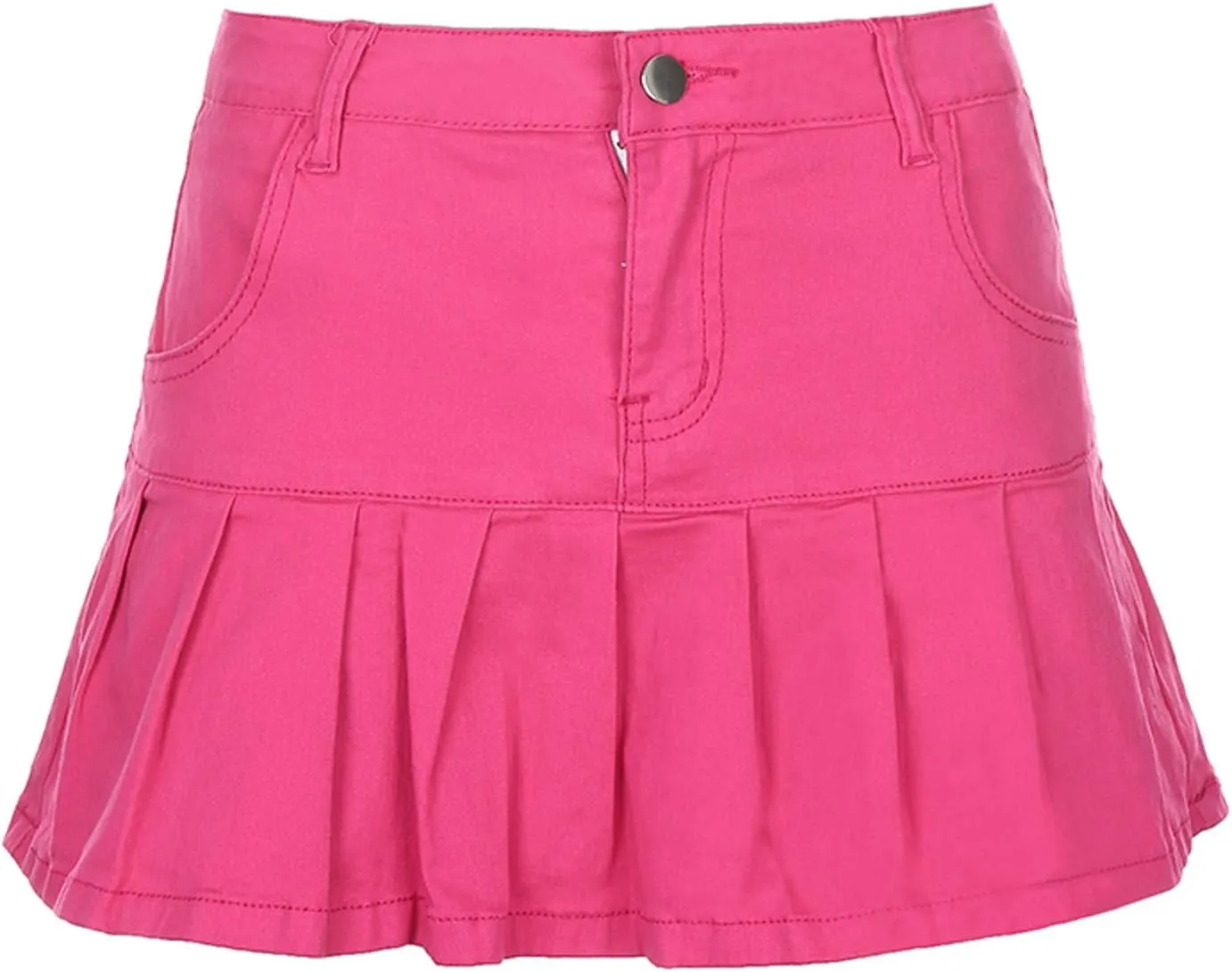 Women Skirts High Waist Pleated Skirts Zipper Mini Skirts Streetwear Skir Leather Lace up Skirt
