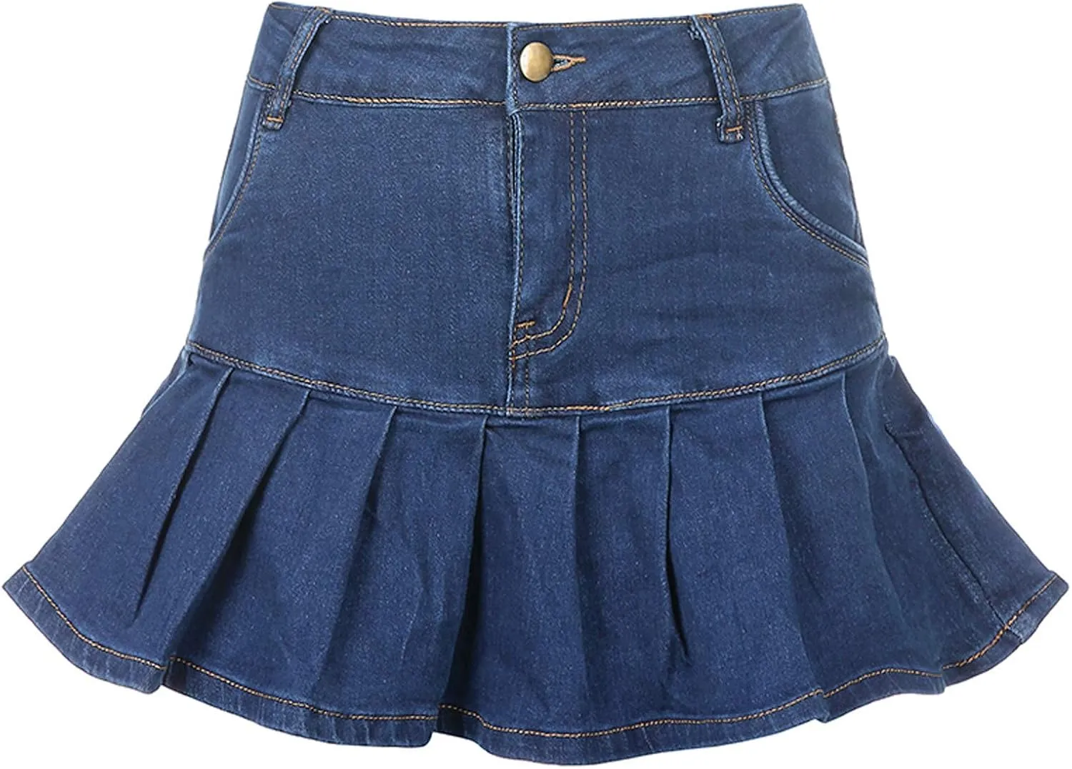 Women Skirts High Waist Pleated Skirts Zipper Mini Skirts Streetwear Skir Leather Lace up Skirt