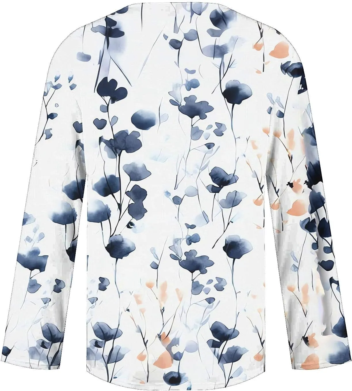 Women Tops Spring 2025 Casual Long Sleeve Loose Shirts Plaid Print Tees Asymmetric Button V Neck Blouses Dressy Tunic