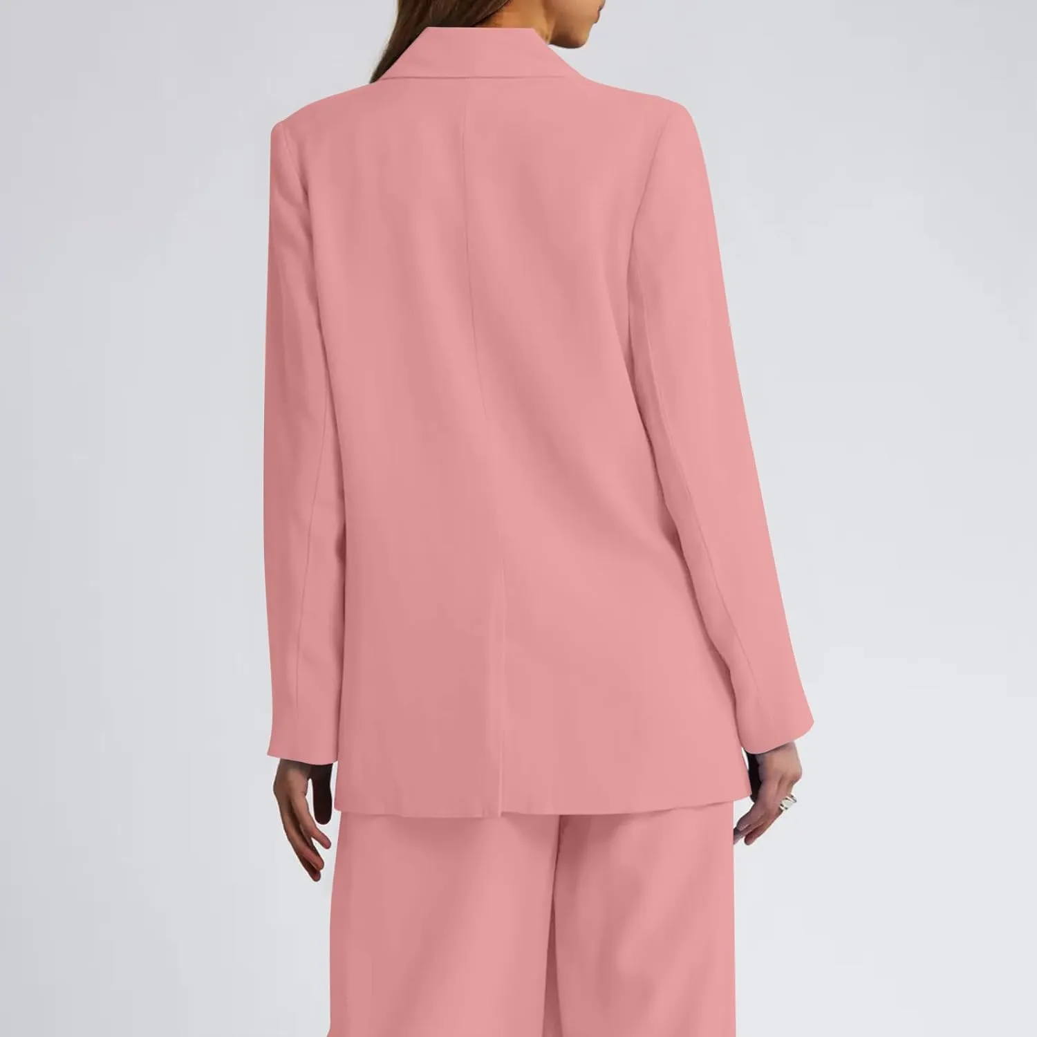 Womens Blazer Jacket Lapel Collar Trendy Work Office Blazer Jackets Outerwear Business Casual Suit Jackets