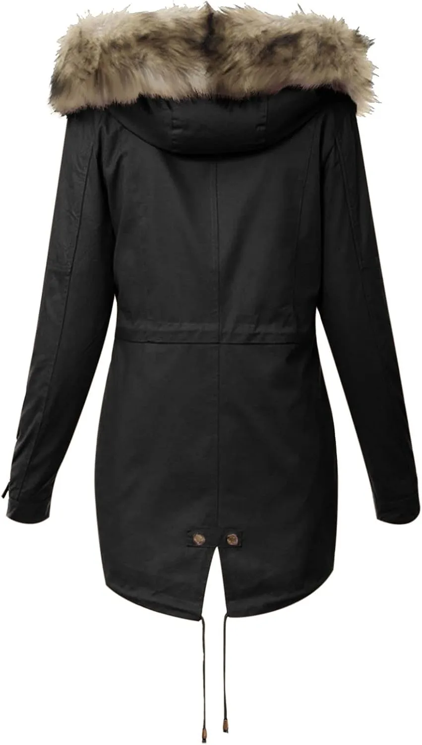 Womens Coats Winter, Warm Down Pullover Casual Puffer Buttons Outerwear Long Sleeve Sherpa Outerwear with Pocket