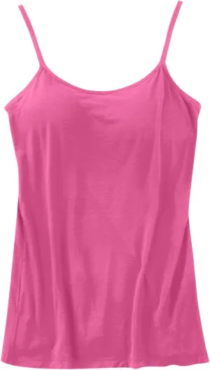 Women's Fitted Camisole Tops No Underwire Spaghetti Strap Everyday Tank Tops Solid Basic Sleeveless Cami Undershirt