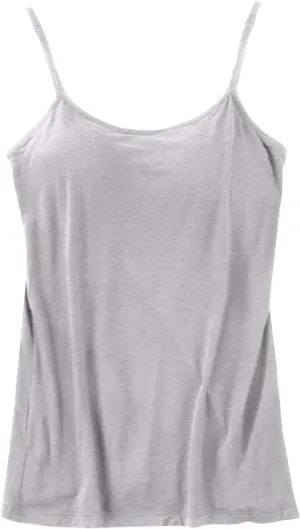 Women's Fitted Camisole Tops No Underwire Spaghetti Strap Everyday Tank Tops Solid Basic Sleeveless Cami Undershirt