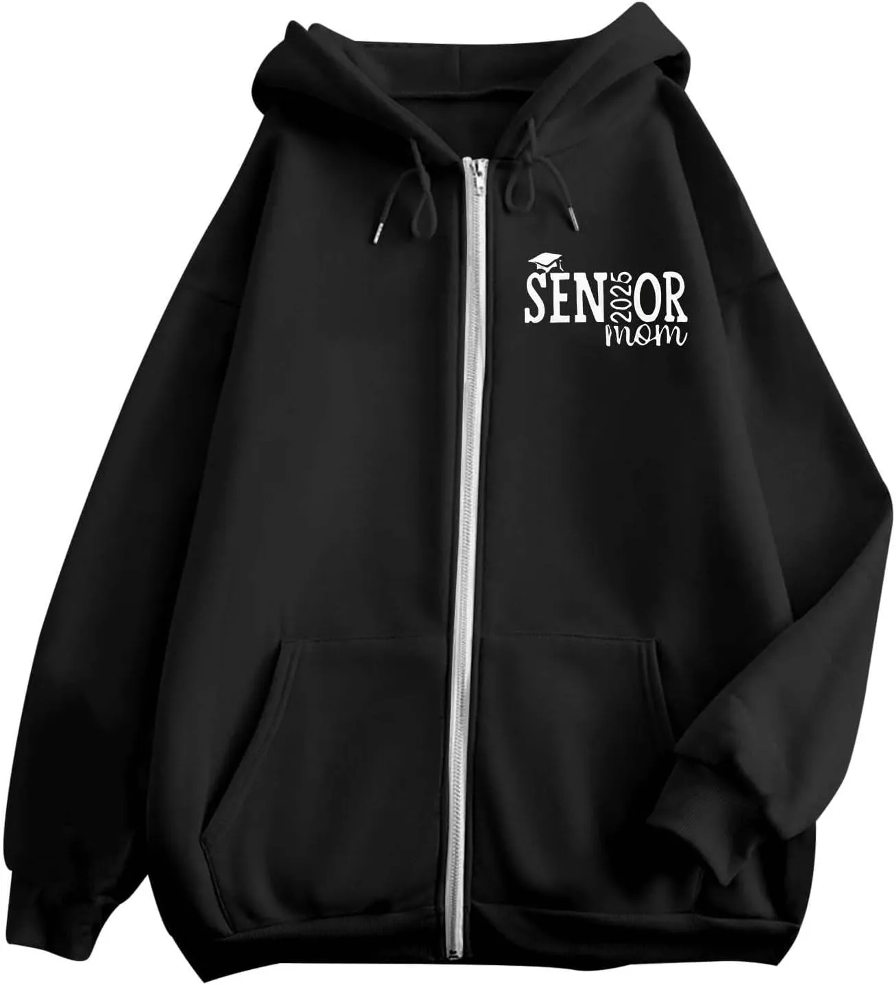 Womens Fleece Oversized Sweatshirt Oversized Crewneck Drawstring Hoodie Preppy Trendy Jackets Cropped Comfy Jackets