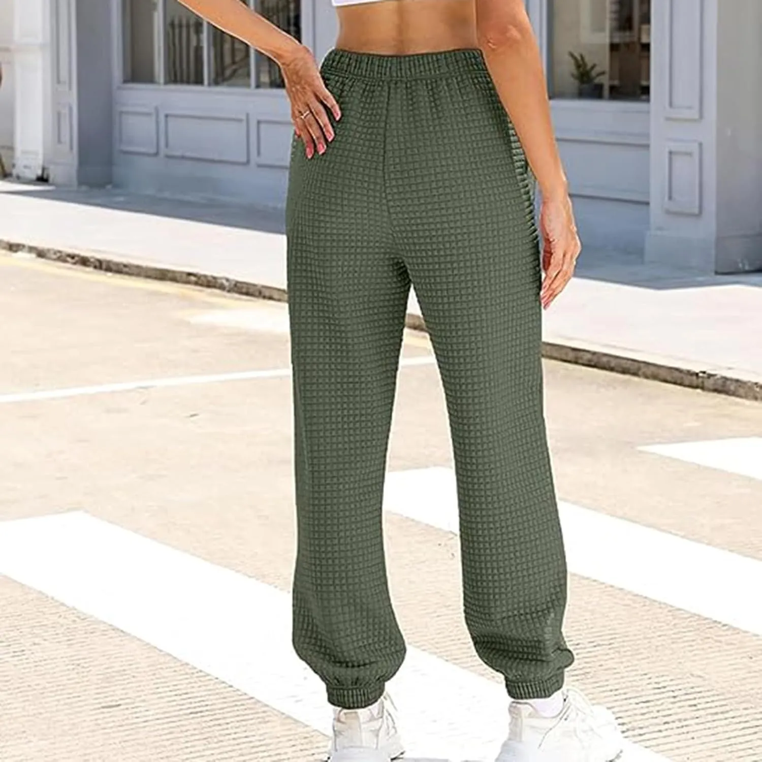 Women's High Waisted Sweatpants Workout Active Joggers Pants Baggy Lounge Bottoms Active Pants with Pockets