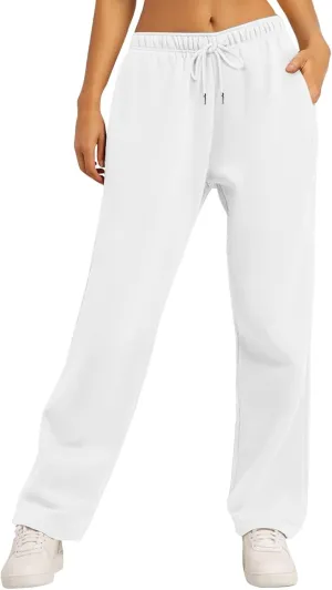Women's High Waisted Sweatpants Workout Active Joggers Pants Baggy Lounge Bottoms Active Pants with Pockets
