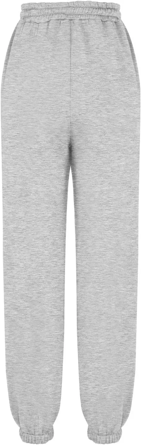 Women's High Waisted Sweatpants Workout Active Joggers Pants Baggy Lounge Cinch Bottoms Drawstring Trousers Pockets