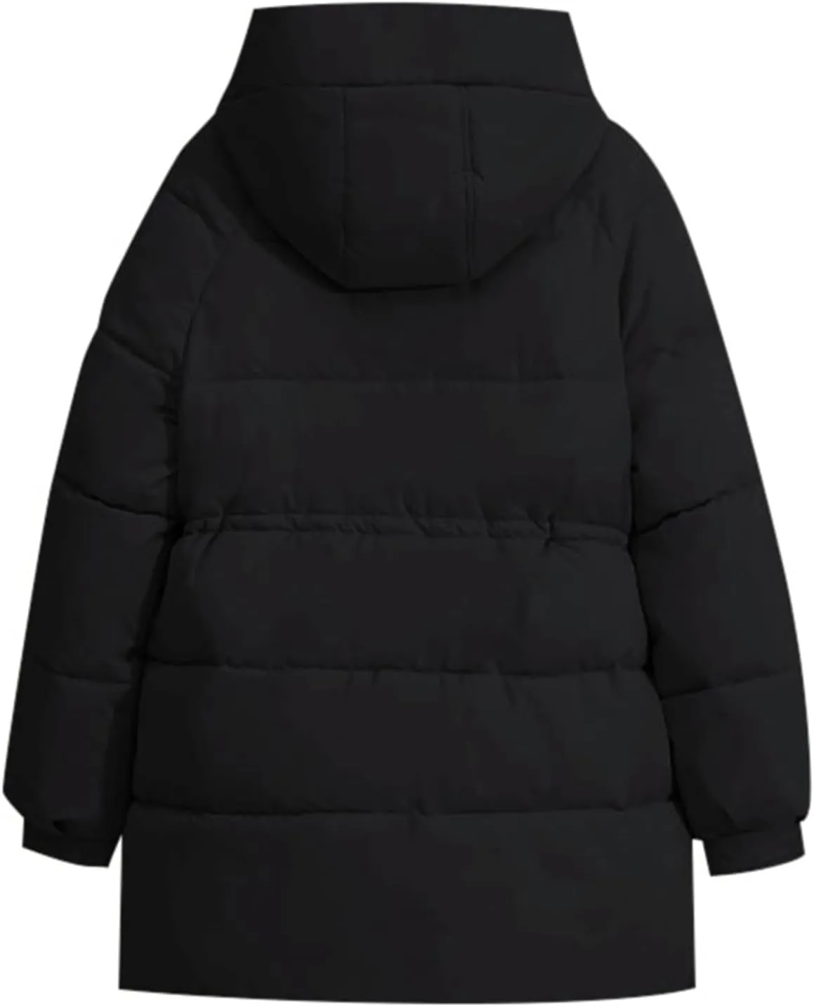 Women's Puffer Jacket Zip Up Winter Warm Long Down Coat Thicken Long Outwear Jacket Outwear with Pockets