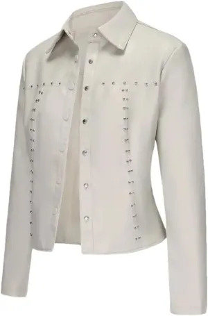 Women's Single Breasted Short Slim Fit Leather Jacket Female Moto Biker Jackets Solid Lapel Jackets