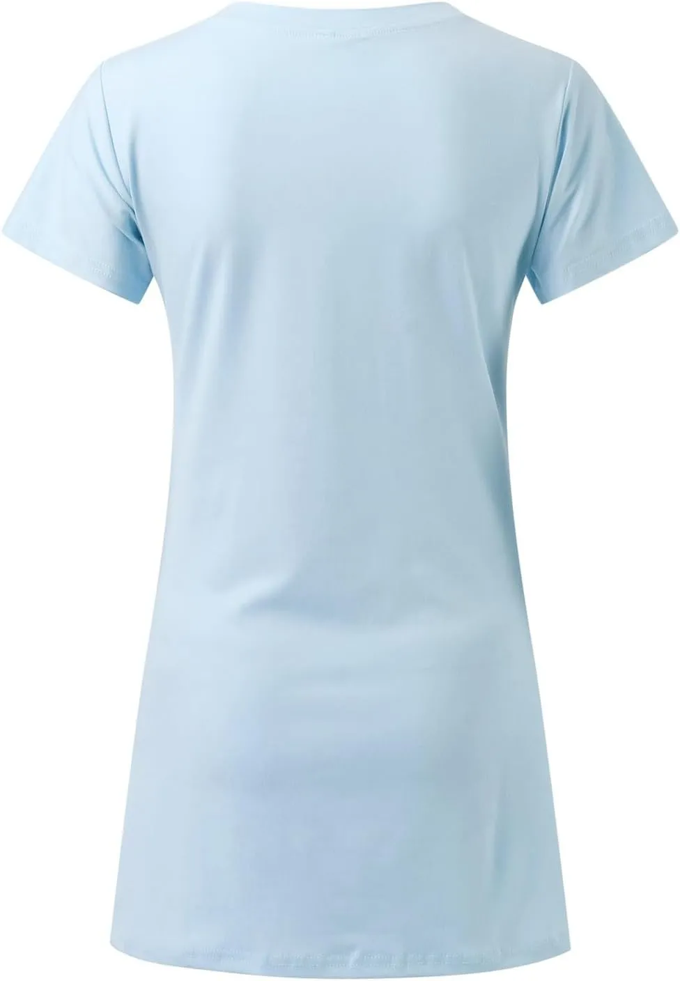 Women's Summer Casual T Shirt Dresses Short Sleeve Crewneck Slim Solid Color Mini Shift Dress Beach Vacation Outfits