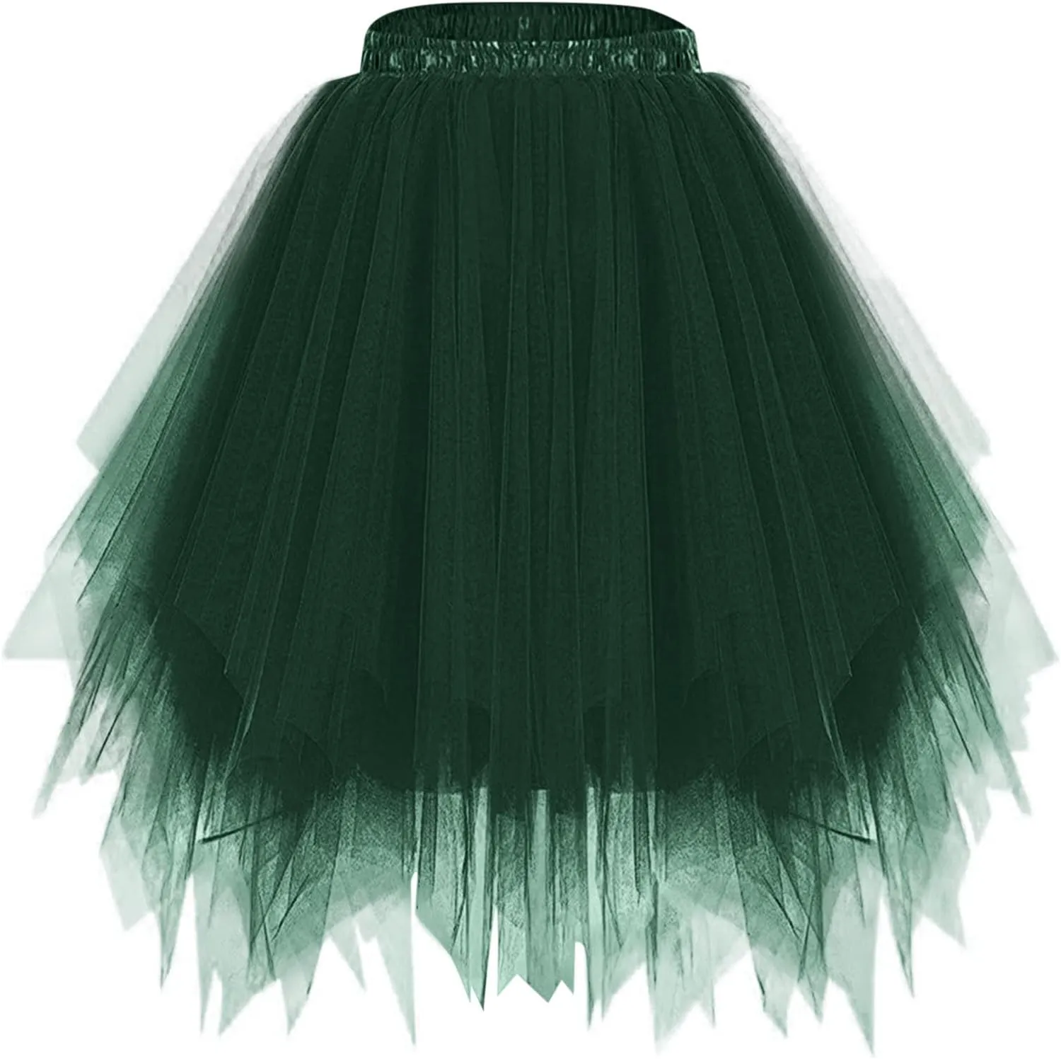 Women's Tulle Dance Skirts Puffy Ballet Dance Skirts Fluffy Mini Skirts Layered Tutu Skirt A Line Mesh Flowy Skirts
