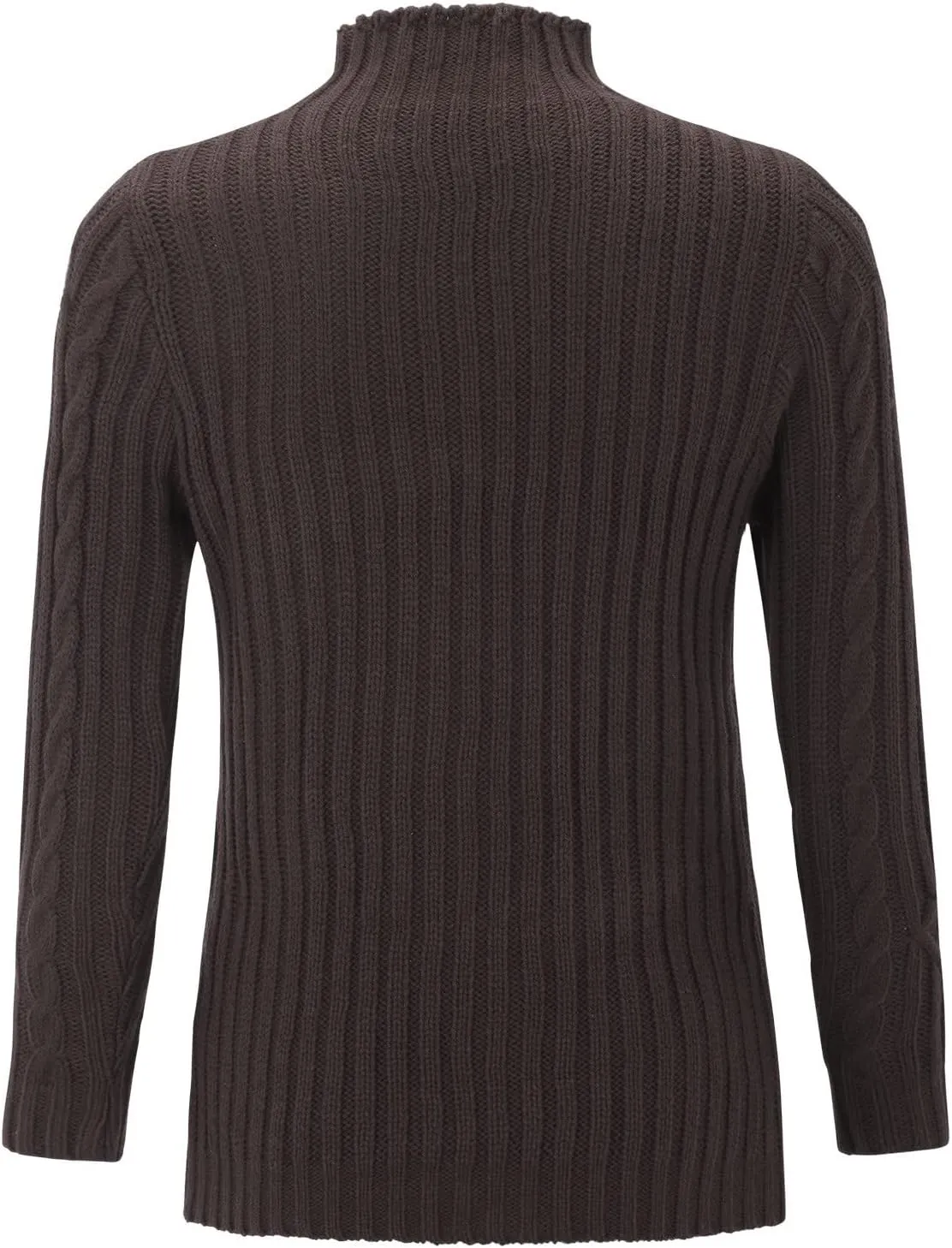 Women's Turtleneck Knit Pullover Long Sleeve Casual Oversized Sweater Tops Womens Fall Tops Ribbed Knit Sweater