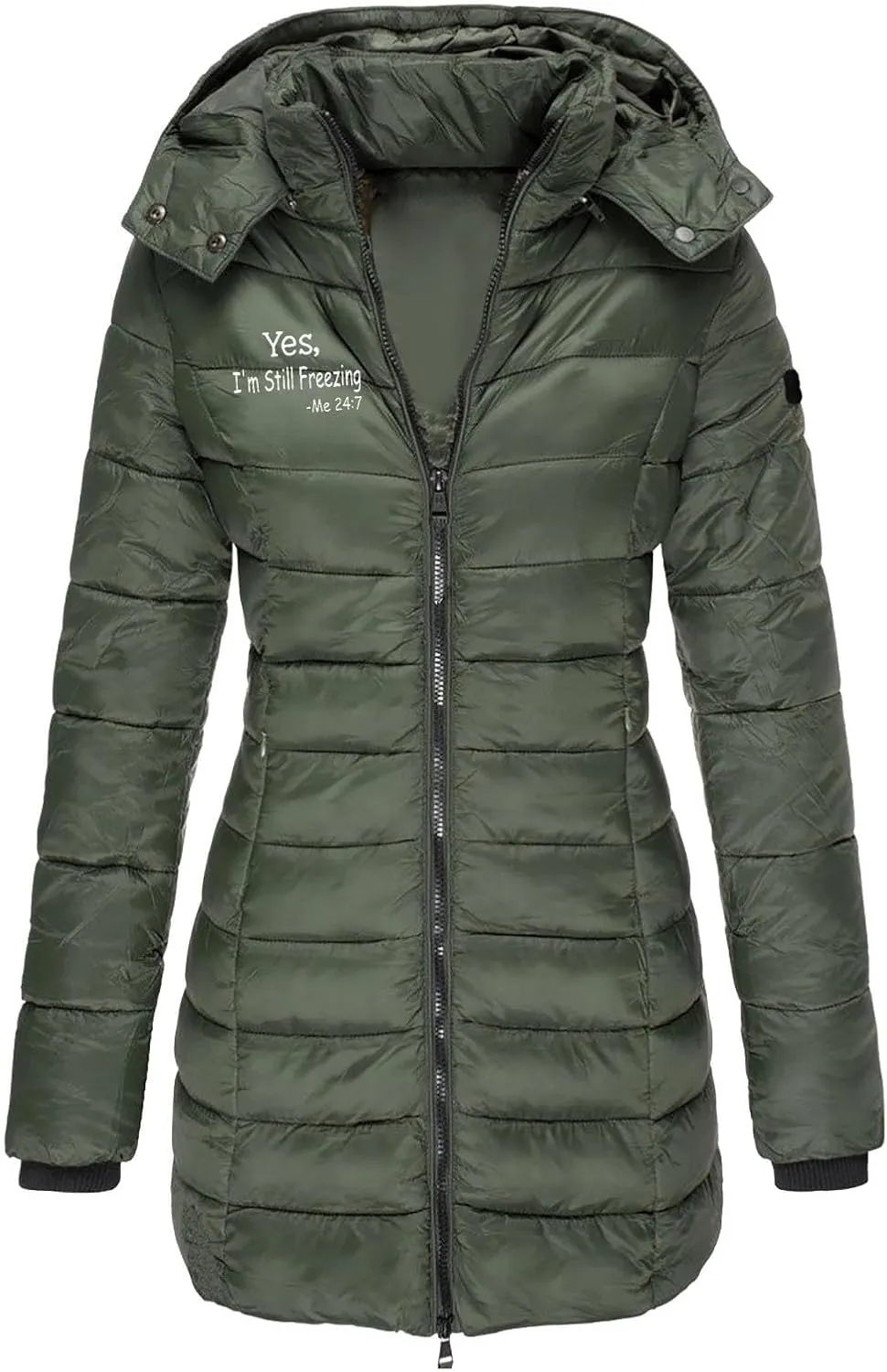 Women's Waterproof Long Puffer Jacket Womens Plus Size Thickened Quilted Down Jacket Warm Winter Coat with Hood