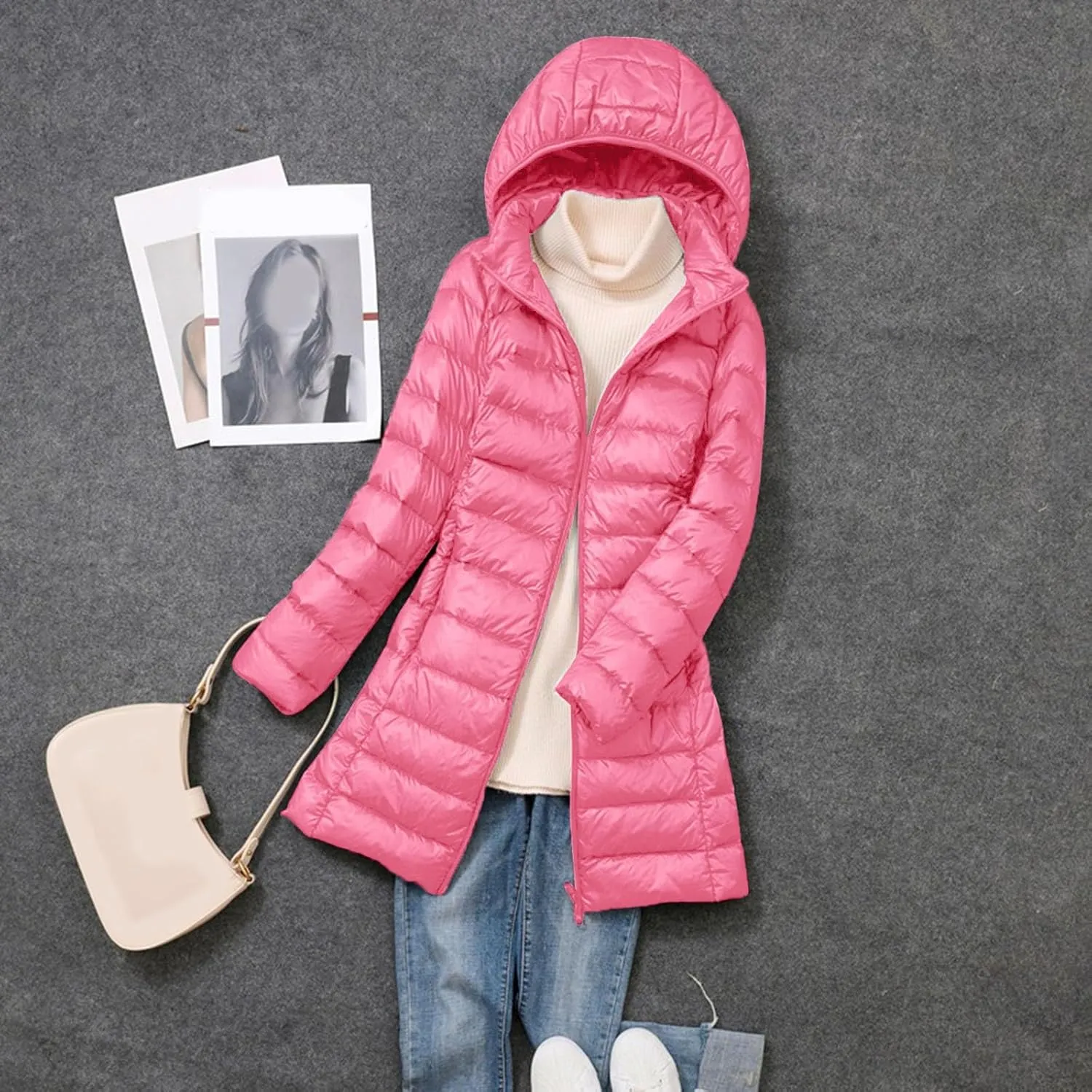 Women's Winter Windproof Warm Waterproof Down Coats Thicken Hooded fashions Puffer Jacket