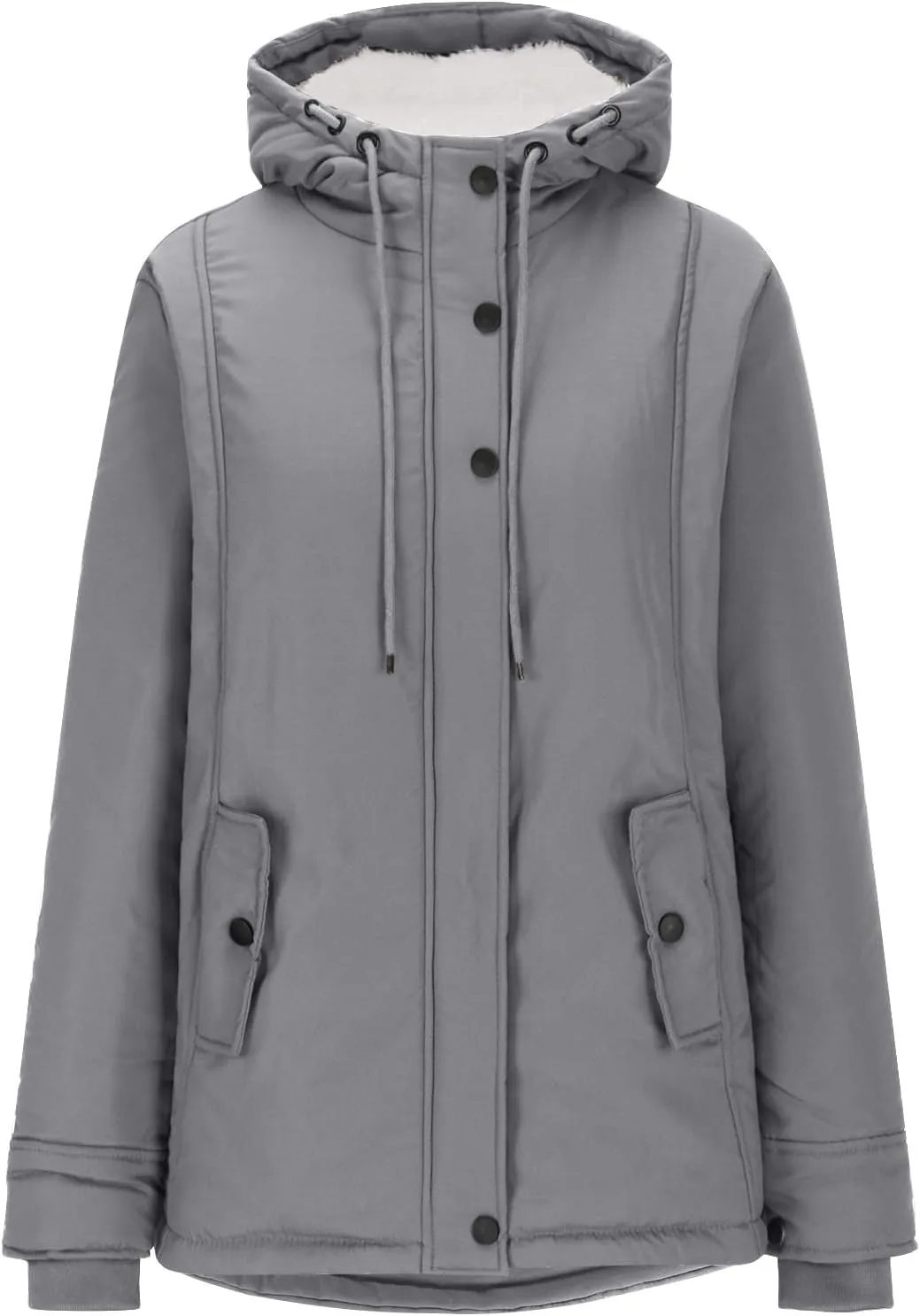 Women's Wool Blend Pea Coat Lapel Double Breasted Coat Trendy Warm Jacket Business Overcoat Trench Coats with Belt