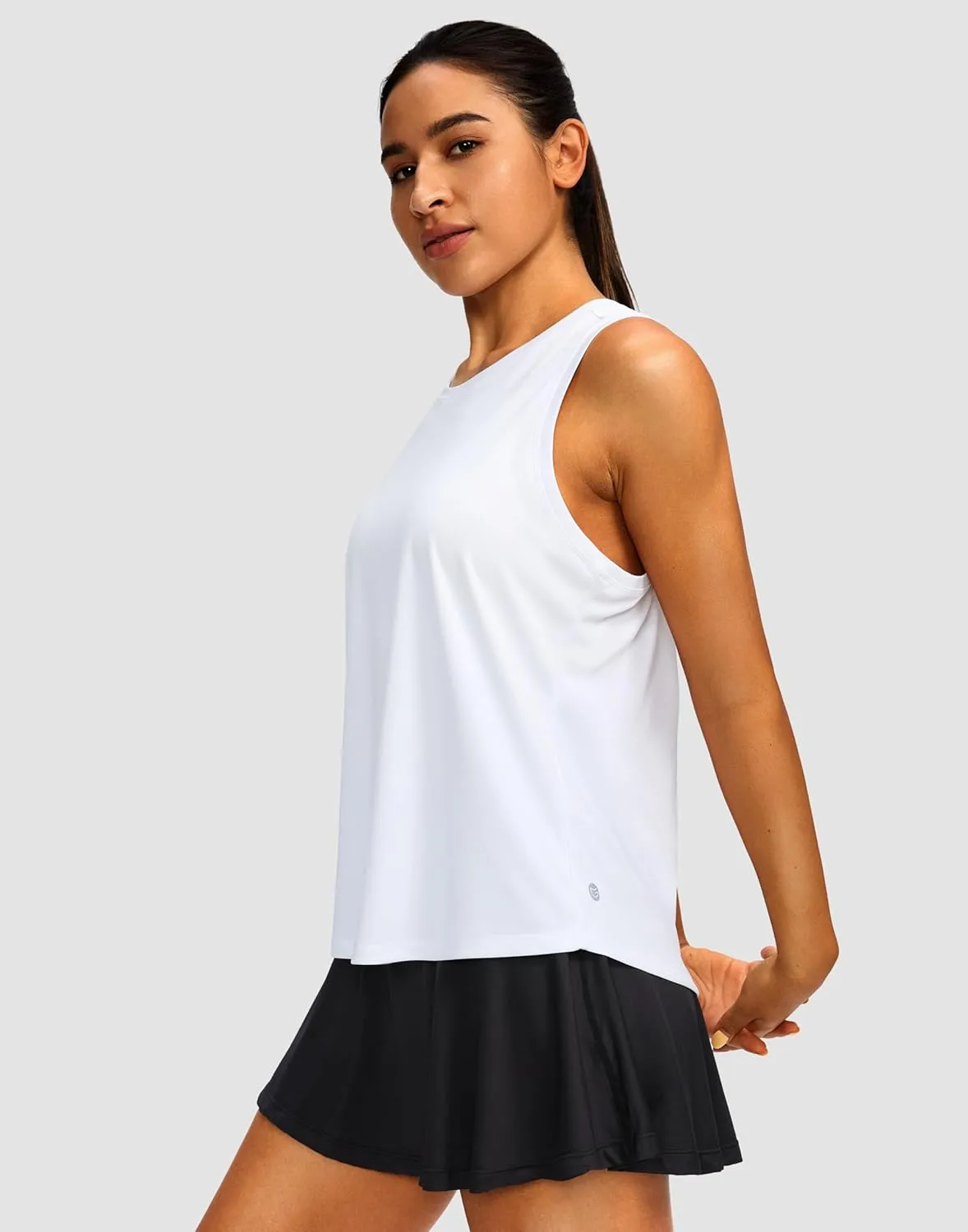 Women's Workout Tops Racerback Athletic Tank Tops Sleeveless Loose Fit Yoga Running Gym Shirts for Women